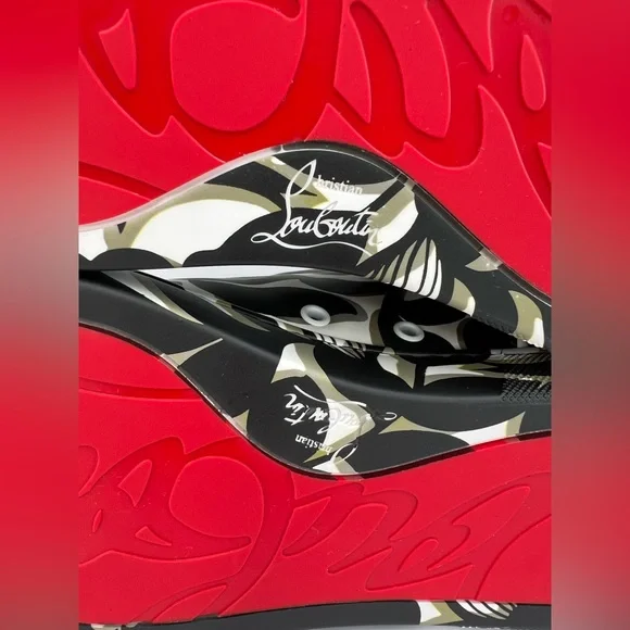 CHRISTIAN LOUBOUTIN Louis Junior Orlato Flat Petunia Men Sneakers EU 45 - US 12 - Picture 8 of 12